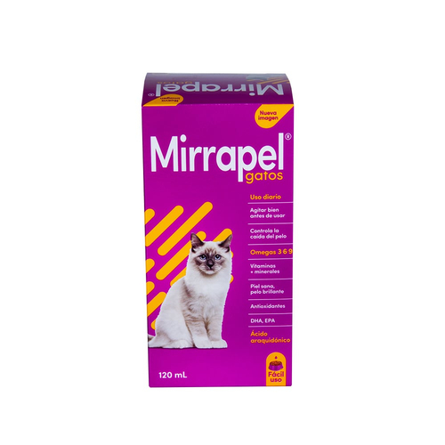 Mirrapel gatos suspension Mirrapel Suplemento Nutricional para Gatos, Oleoso 120ml